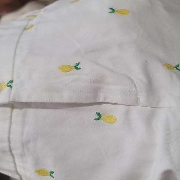target merona plus size cotton shorts white yellow lemon green 16 - Picture 5 of 5